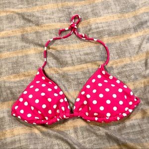 Polka dot bikini top